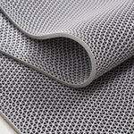 tapis sol salle bain antidérapant moderne perforé résistant l'eau gris bleu rouge