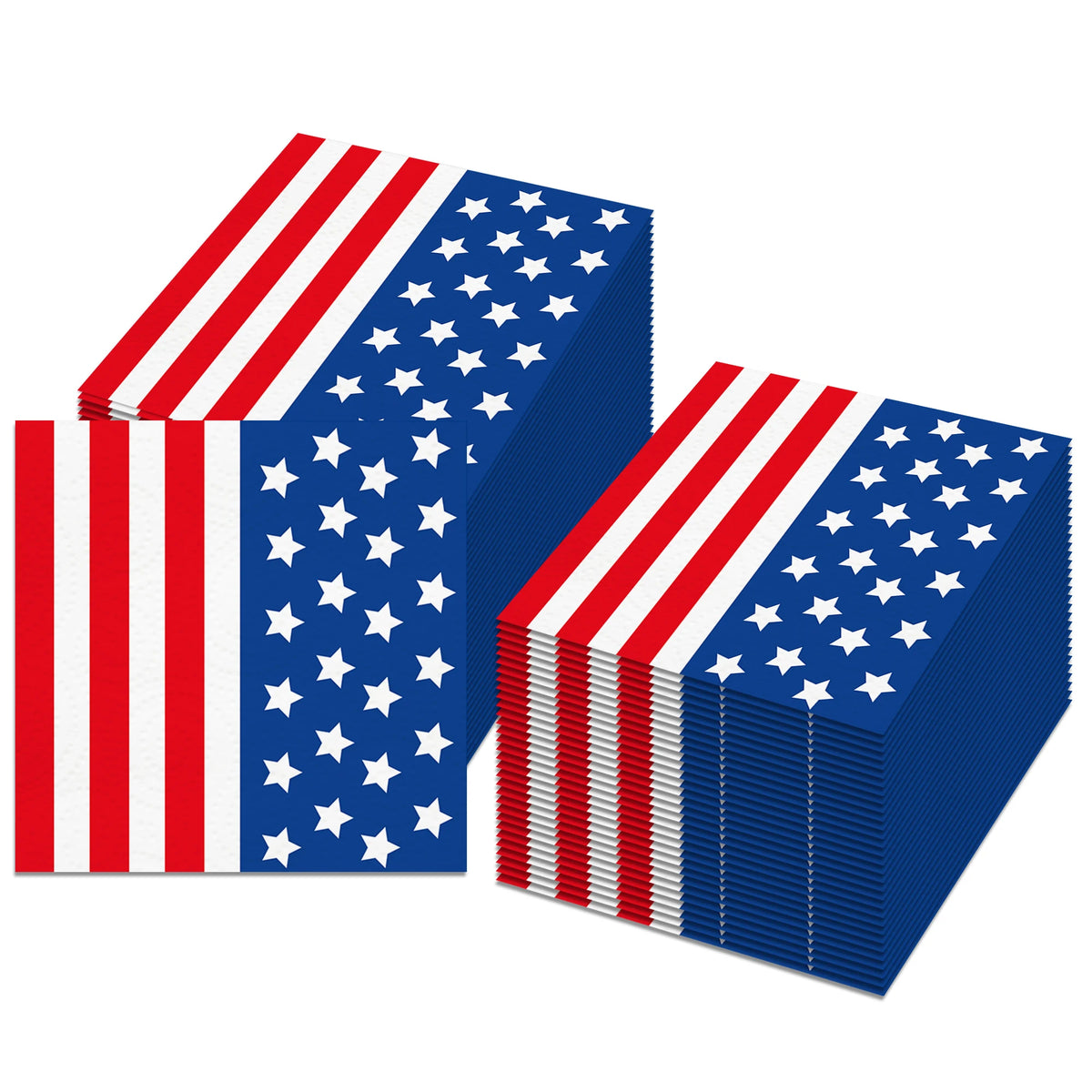 serviettes jetables américaines indépendance rouge blanc bleu drapeau étoiles rayures festives 20pcs