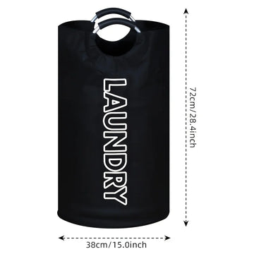 sac linge noir pliable oxford moderne poignées métalliques durable rangement textile grande capacité