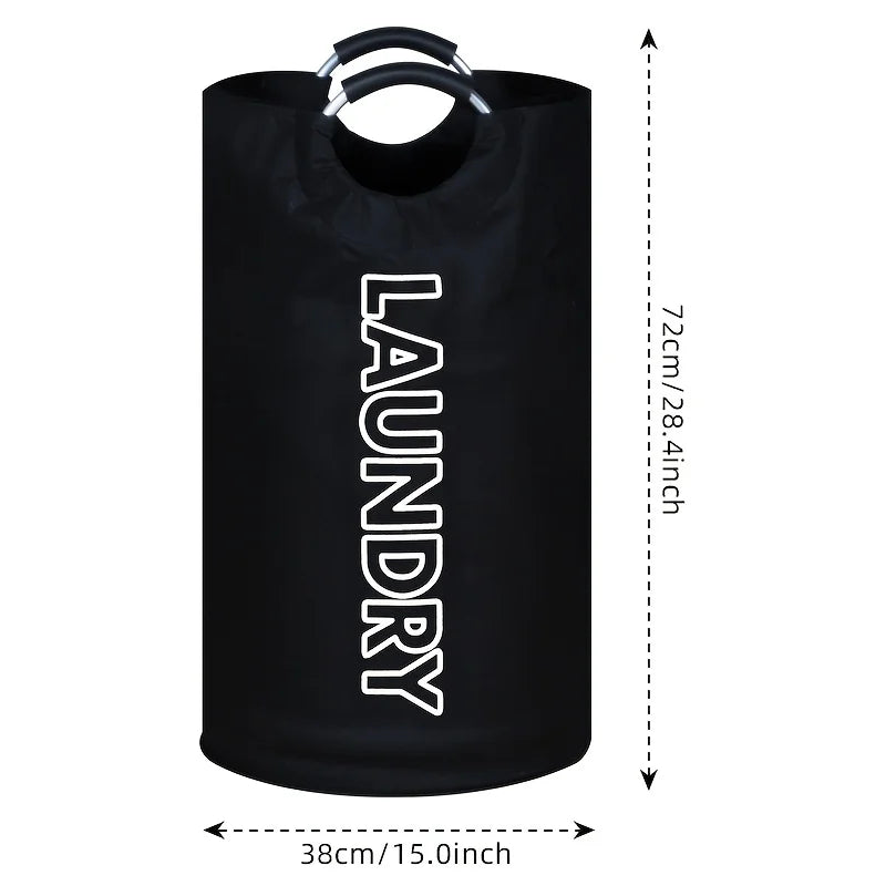 sac linge noir pliable oxford moderne poignées métalliques durable rangement textile grande capacité