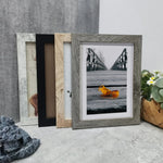 Cadre photo en bois bourgogne avec design moderne