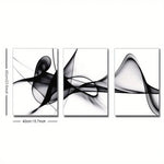 tableaux abstraits modernes noir blanc fluides salon chambre