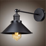 lampe murale industrielle noire réglable vintage E27 flux lumineux étude chambre salon