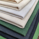 tapis antidérapant tissu texturé tissage apparent industriel brut matériau polyester opacité totale blanc cassé