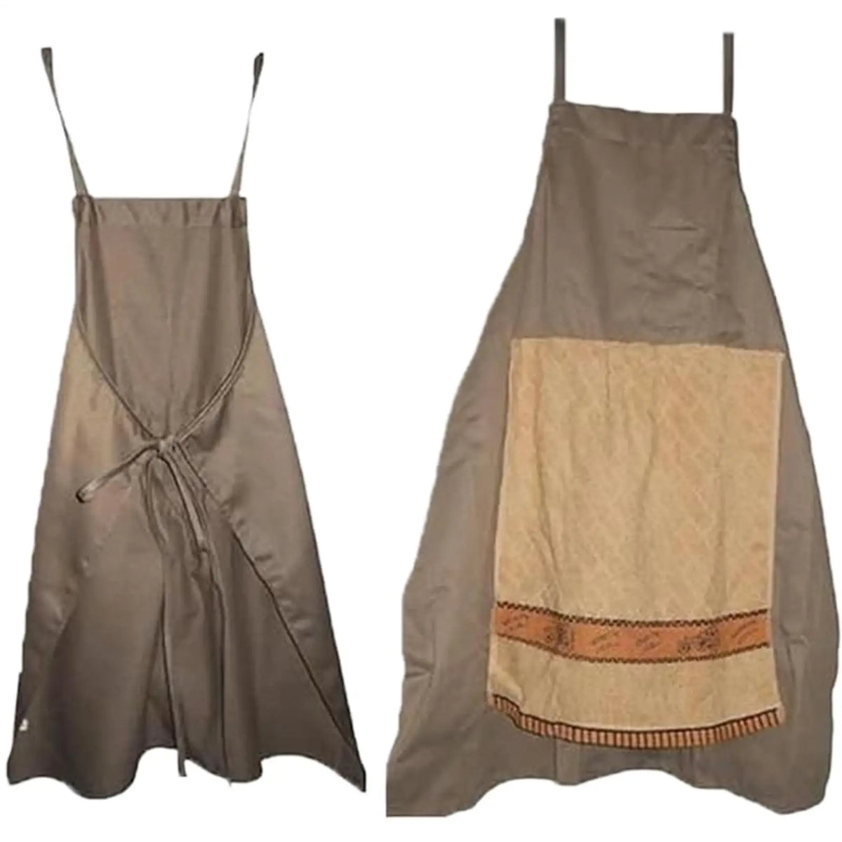 tablier cuisine gris quadrillé sangles réglables professionnel artisanal