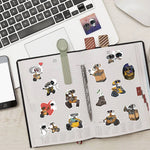 stickers disney multicolores dessins animés robots coeurs paysages spatiaux adhésifs collection enfants portable téléphone