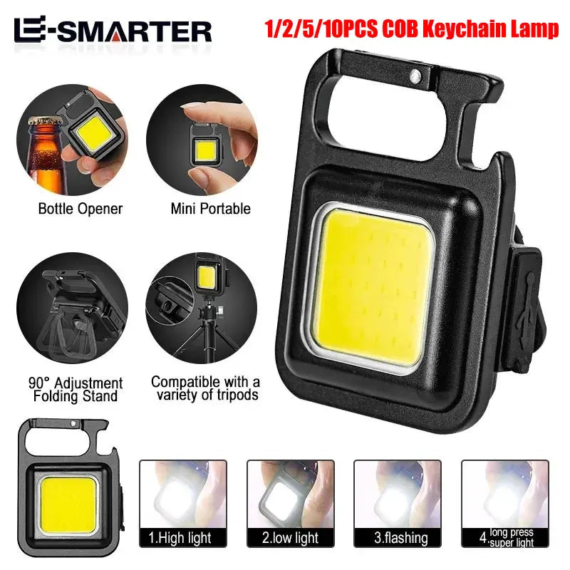lampe poche rechargeable led noire résistante choc aimantée mode intensité camping