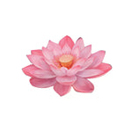 sticker mural fleur lotus rose clair blanc decoration maison chambre salon lumineux amovible autoadhésif