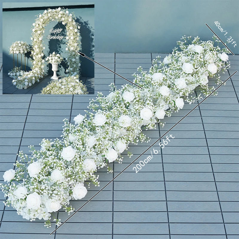 décoration florale romantique arc floral composition pot allée fleurie événement mariage anniversaire