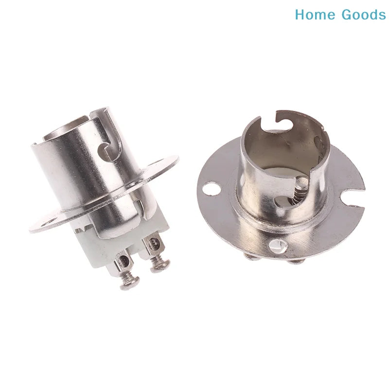 support lampe argenté douille ba15d bay15d fixation vis industrielle technique