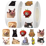 sticker autocollant chat humoristique mignon récompense scolaire décoration classe enfants 500 pièces multicolore