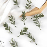 accessoires décoration extérieure branche artificielle feuilles vertes naturel minimaliste