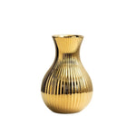 vase argenté doré moderne rayures verticales décoration table floral simple