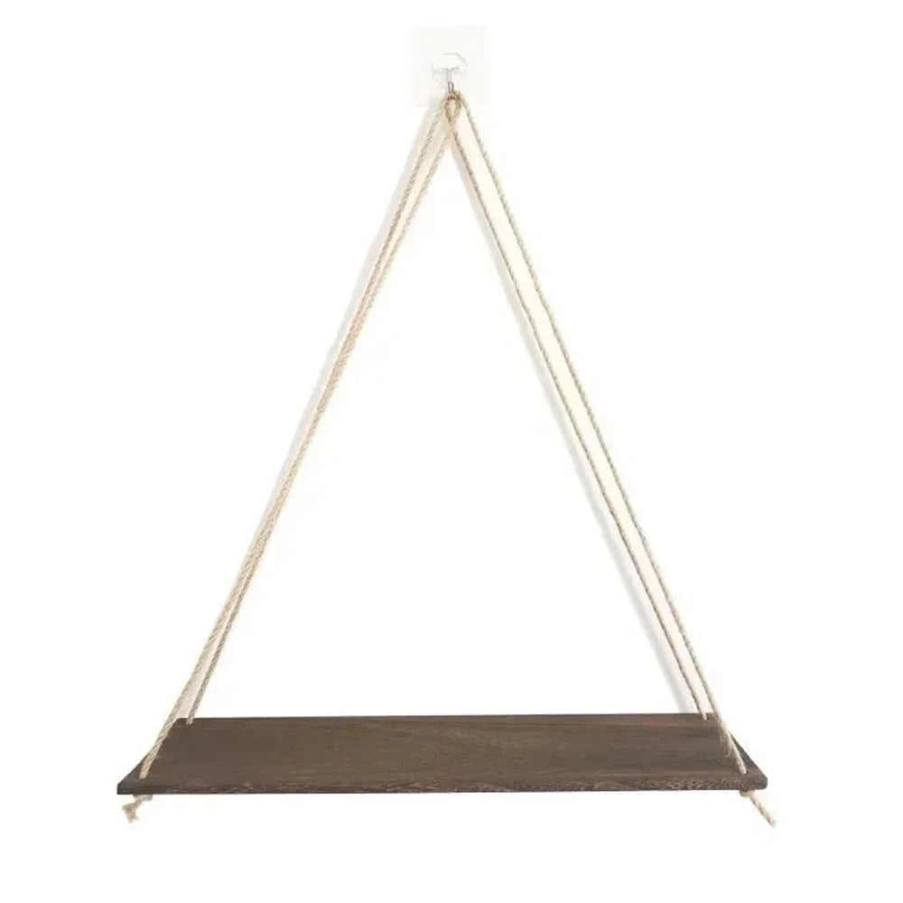étagère suspendue bois naturel moderne étagère murale flottante plante cadre photo horloge tableau vase