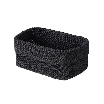 paniers rangement maille noir gris modernes réutilisables grande capacité rangement stockage diverse utilisation respectueux