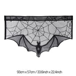 chemin table halloween noir toile araignee araignees etoiles gothique decoration table fête halloween