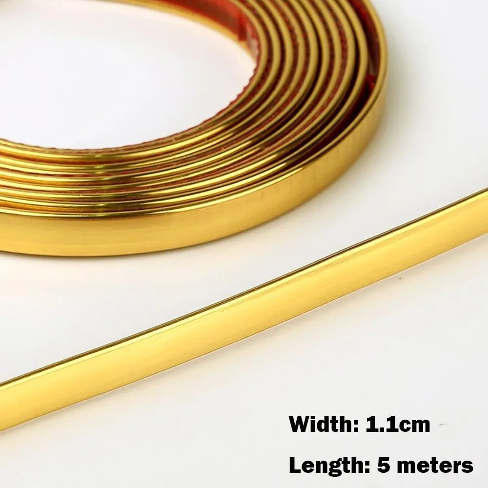 bandes décoratives auto adhésives rose gold or argent modernes contemporaines smooth