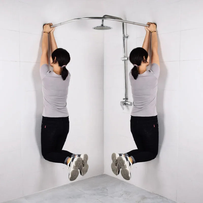 Installation facile du rideau de douche pour séparation humide-sèche