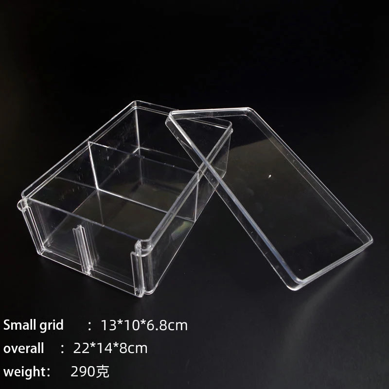boîtes rangement bijoux transparentes modernes réutilisables pliables compartimentées petites artisanat objets