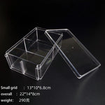 boîtes rangement bijoux transparentes modernes réutilisables pliables compartimentées petites artisanat objets