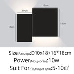 applique murale moderne noire fixée mur éclairage quotidien cuisine chambre coucher minimaliste