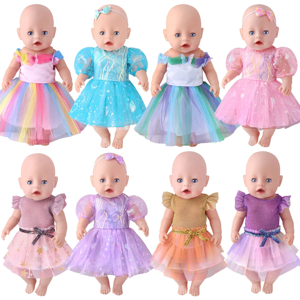 Jupe tutu rose bleu princesse tulle sequins dorés argentés motifs fleurs