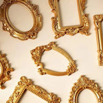 cadre doré baroque résine diy décoration intérieure classique affichage photos mariage fixations oreillettes argentées