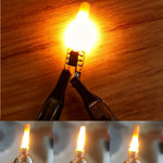 ampoule led mini 3v 1800k or noir rouge moderne compact decoration festive