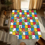 tapis jeu multicolore serpent escaliers moderne anti dérapant 50x80cm 80x120cm 120x160cm