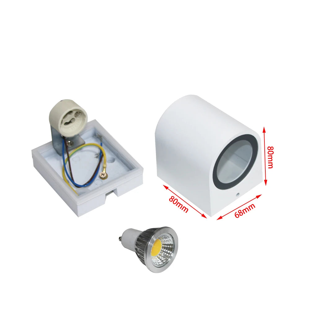 applique murale led moderne noir blanc 80x80 150x80 flux 249 2000 lumens.gca