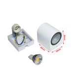 applique murale led moderne noir blanc 80x80 150x80 flux 249 2000 lumens.gca