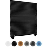 rideau lamelles tissu moderne adhésif opaque rayures horizontales blanc marron noir gris bleu semi