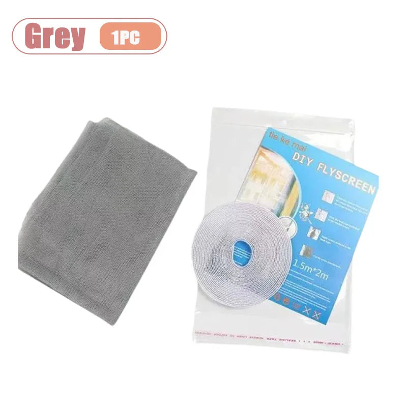 filet anti moustiques adhésif gris blanc moderne fenetre polyester opacité maille reguliere