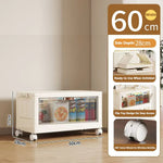 meuble rangement modulable pliable blanc rayures verticales moderne roulettes almacenamiento eficiente