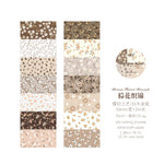 rubans adhésifs décoratifs fleurs vintage blanc bleu vert rose marron violet points floral scrapbooking