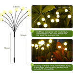 décoration extérieure jardin guirlande lumineuse solaire led feux foyers contemporaine