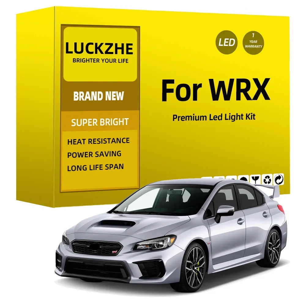 ampoules led voiture subaru wrx sti 2400 lumens blanc bleu cristal modernes 10 pièces