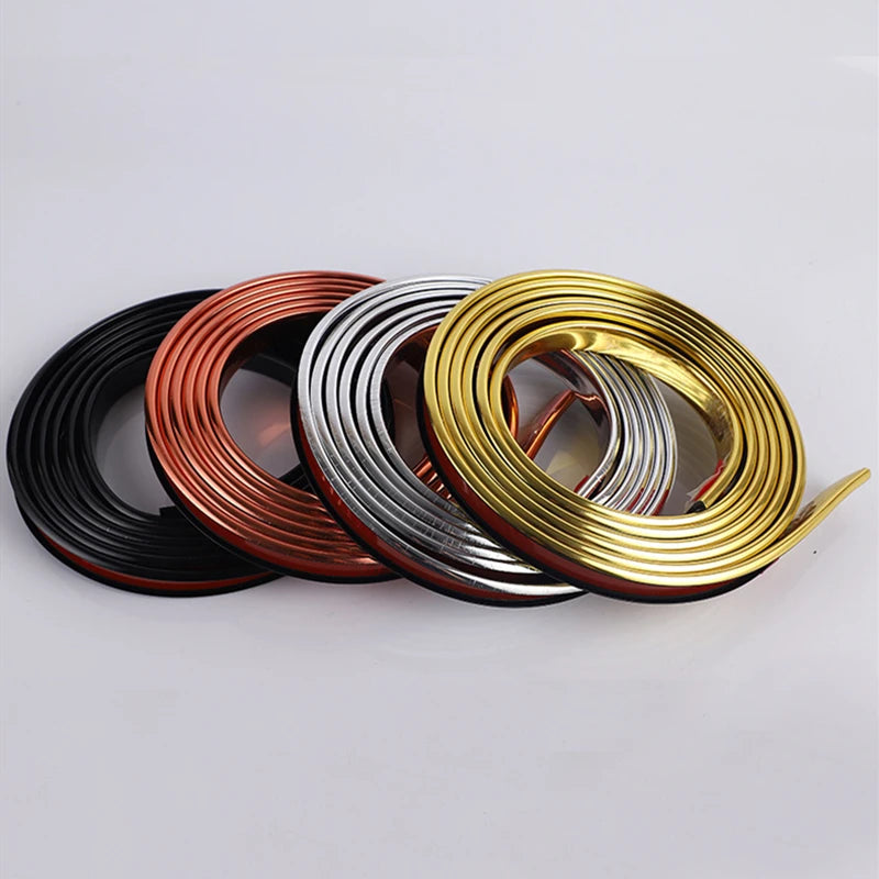 ruban decoratif adhesif noir cuivre argent gold moderne 12mm 16mm 18mm 9mm