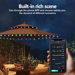 guirlande lumineuse led multicolore 5m 10m boules sphériques moderne bluetooth télécommande adaptateur usb