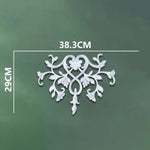 corniche d'angle ornements floraux blanc classique adhésif décoration muraleintage fixations plastique