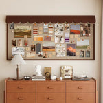 tableau collage moderne géométrique 50x120 50x80 30x60 beige marron photos