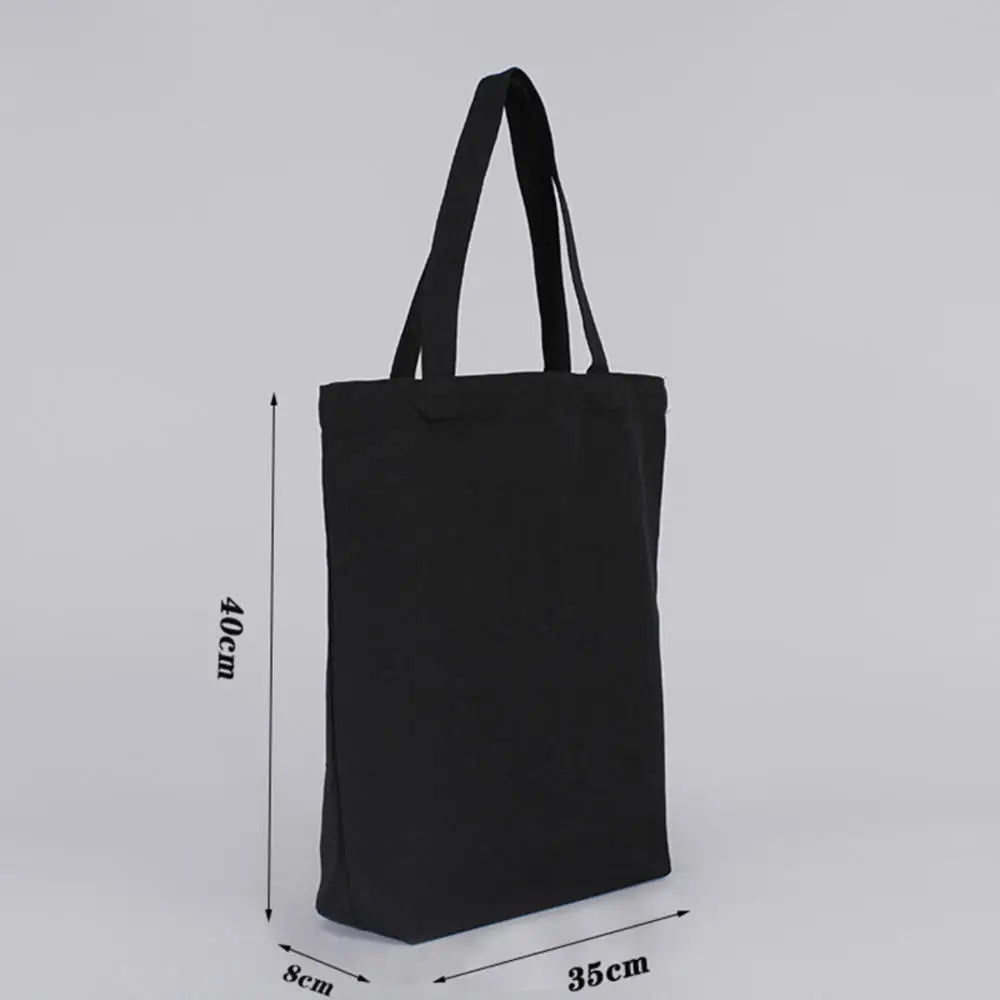 sac main noir toile fermeture eclair moderne poignees uni décontracté femme provisioning bag
