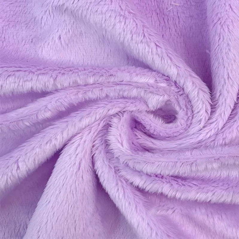 tissu velours doux violet rose blanc moderne confortable peluche respirant bricolage artisanat décoration