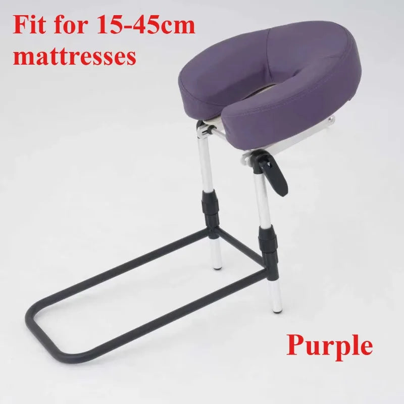 coussin tête massage mousse mémoire forme support métallique réglable matelas gris noir facial intégré