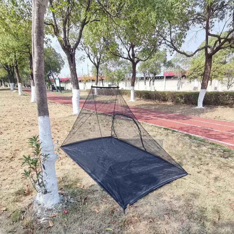 tente camping moustiquaire adulte gris noir maille fine imperméable moderne légère