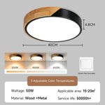Lampe LED bois moderne télécommande éclairage variable surface opaque minimaliste