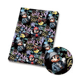 tapis patchwork personnages dessins animés toy story disney princess lion king mickey mouse bleu
