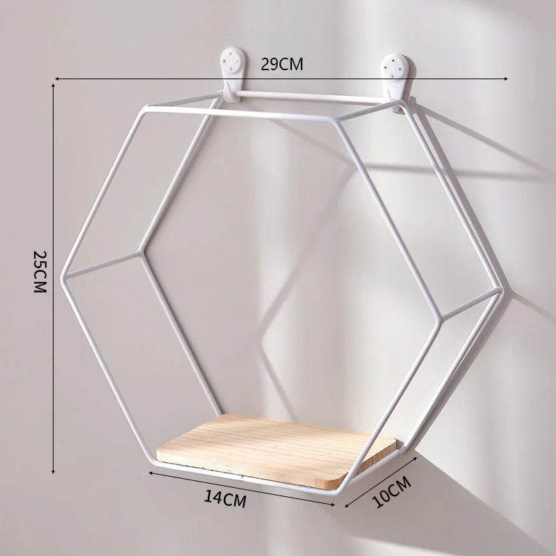 étagère murale hexagonale or moderne étagère murale noire métal étagère murale beige scandinave étagère