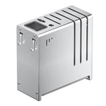 porte couteaux moderne bloc argenté fixe mur vis couteaux scie brosse étiquettes français