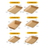 assiettes kraft marron clair respectueux environnement moderne rustique opacité texture papier kraft événements fêtes